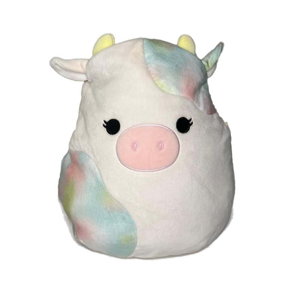Squishmallows Candess the Cow Easter Basket Plush Pail 12-Inch